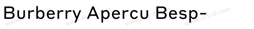 Burberry Apercu Besp字体转换 Burberry Apercu Besp字体转换
